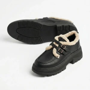 Damen-Kurzstiefelette aus hochwertigem Kunstleder – Elegant & Modern